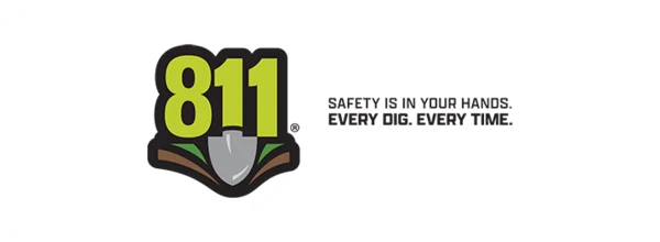 811 Call Before You Dig dig safety logo